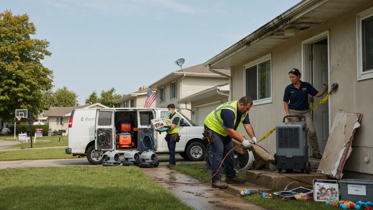 Water Damage Restoration in Maryville, IL near me